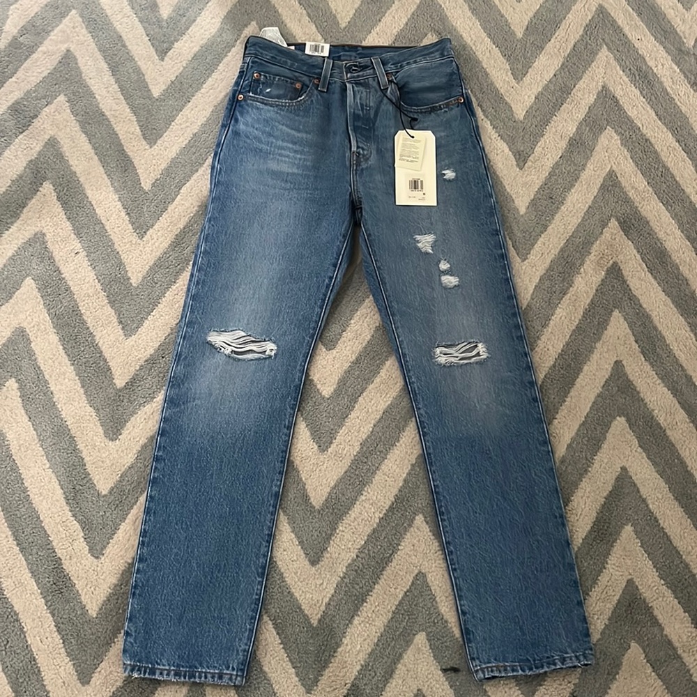 501 high rise straight leg